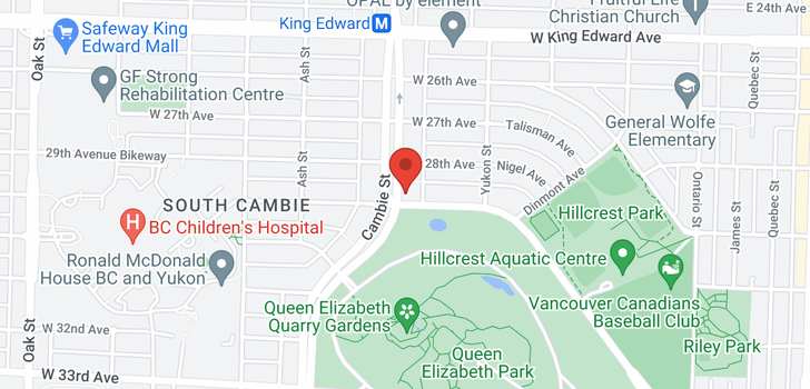 map of 205 4488 CAMBIE STREET